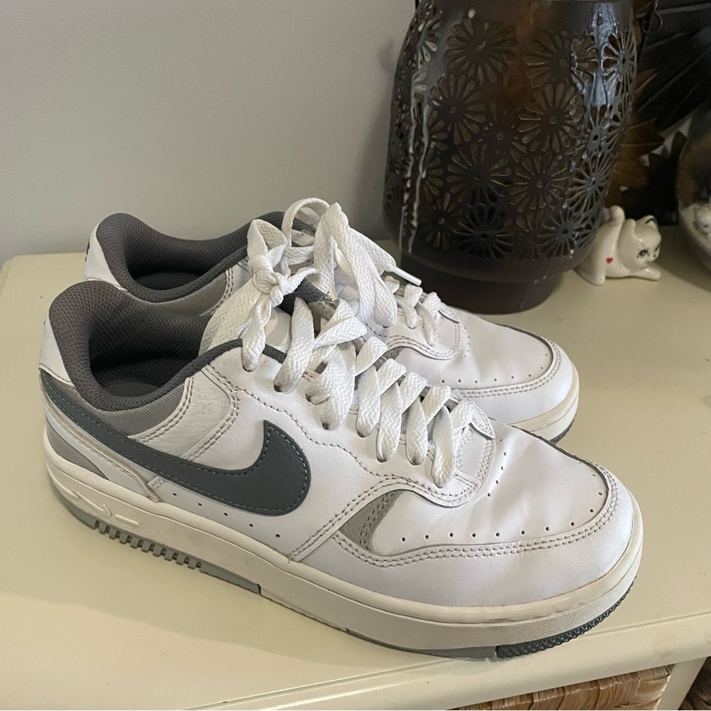 Nike White and Gray woman’s size 6.5 Sneakers